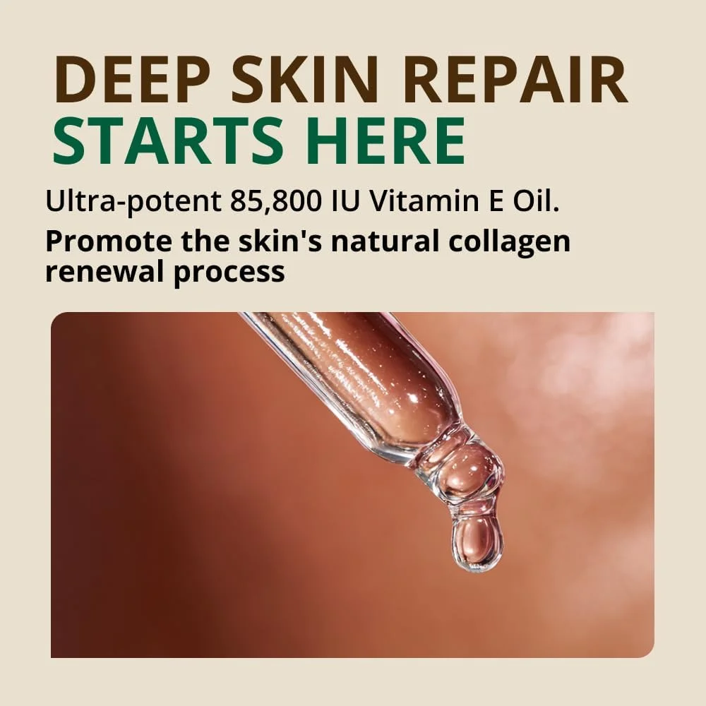 روغن ویتامین E ریجیو نچرالز - 100% خالص و طبیعی، 85800 واحد بین المللی. به طور مشهود ظاهر جای زخم، ترک های پوستی، لکه های تیره و چین و چروک را برای پوستی مرطوب و جوان کاهش می دهد. دی-آلفا توکوفرول (59 میلی لیتر)