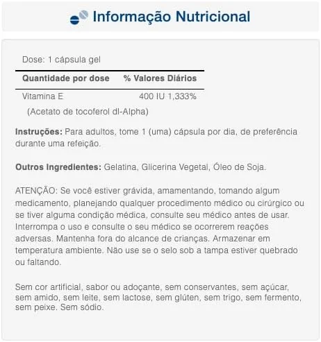 ویتامین ای 400 واحد بین المللی 180 میلی گرم پیوریتانز پراید 100 عددی