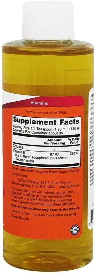 NOW Antioxidant Protection Natural Vitamin E Oil with Mixed Tocopherols NOW Antioxidant Protection Natural Vitamin E Oil with Mixed Tocopherols