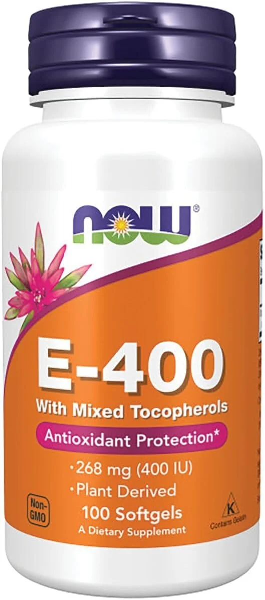 NOW Foods Vitamin E-400 Mixed Tocopherols - 100 Softgels NOW Foods Vitamin E-400 Mixed Tocopherols - 100 Softgels