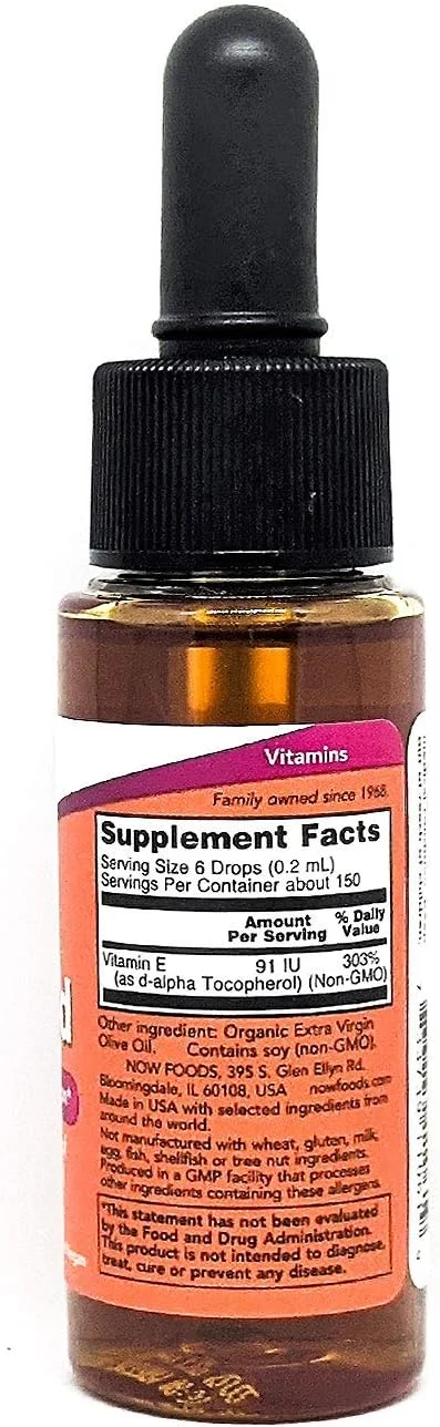 Now Foods Vitamin E Liquid 13650 Iu - 1 Oz Now Foods Vitamin E Liquid 13650 Iu - 1 Oz