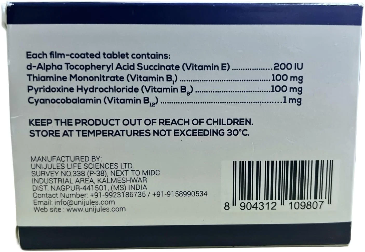 Neuro-E Vitamin B1 +B6 + B12 + E Neuro-E Vitamin B1 +B6 + B12 + E