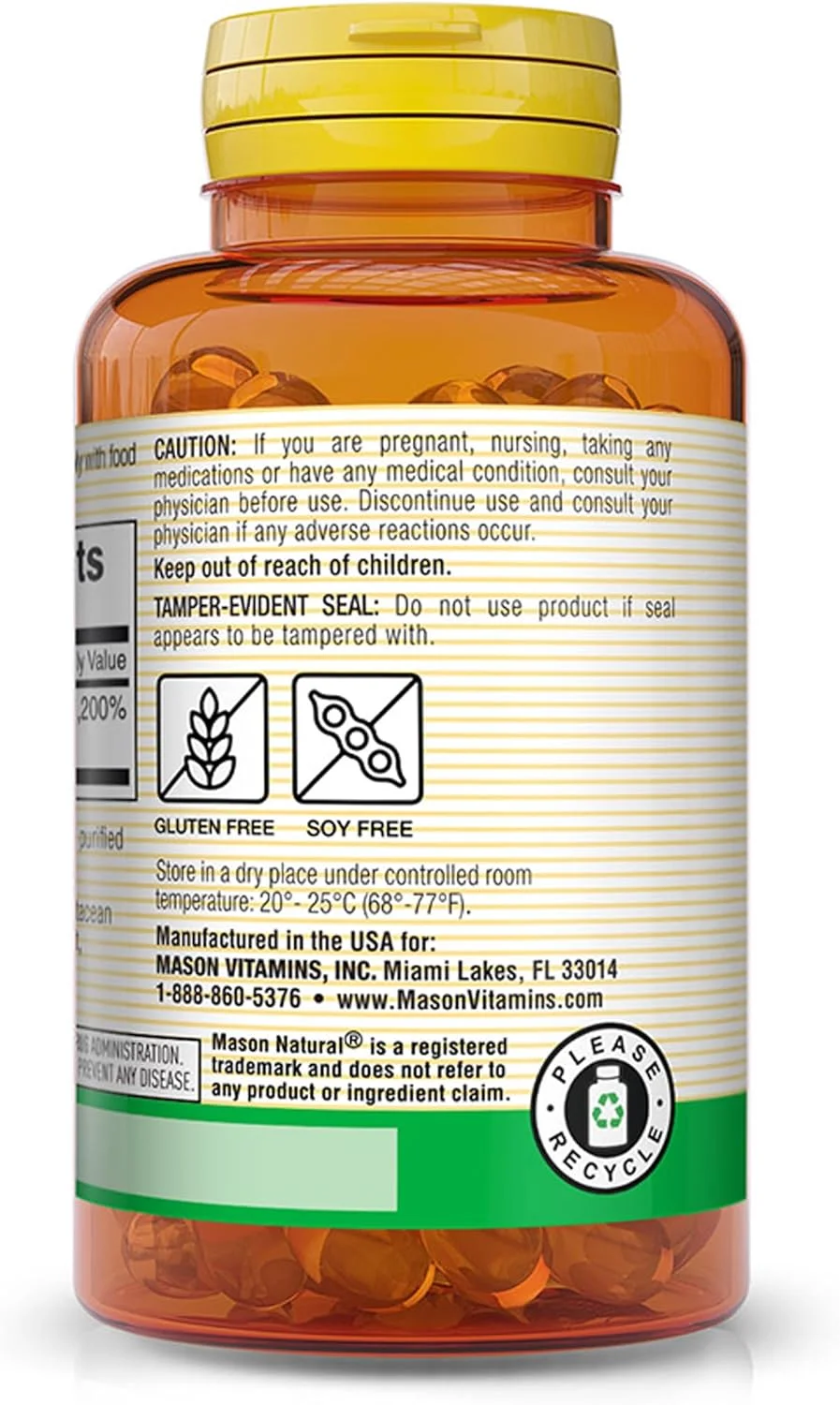 ویتامین ای میسون نچرال، 400 واحد بین المللی، 100 سافت ژل