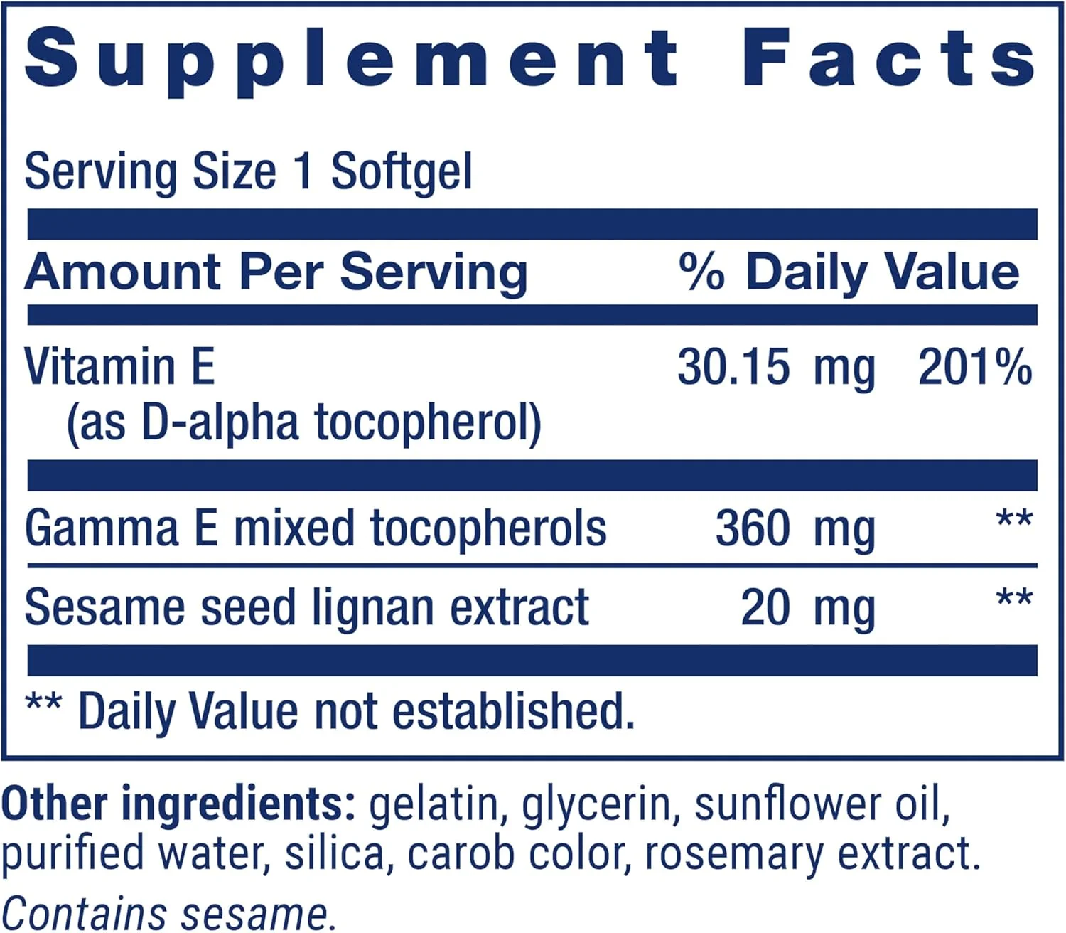لایف اکستنشن گاما ای توکوفرول های مخلوط - قرص های مکمل ویتامین ای دی-آلفا کامل برای سلامت قلب و مراقبت از پوست - بدون گلوتن، غیر GMO - 60 سافت ژل