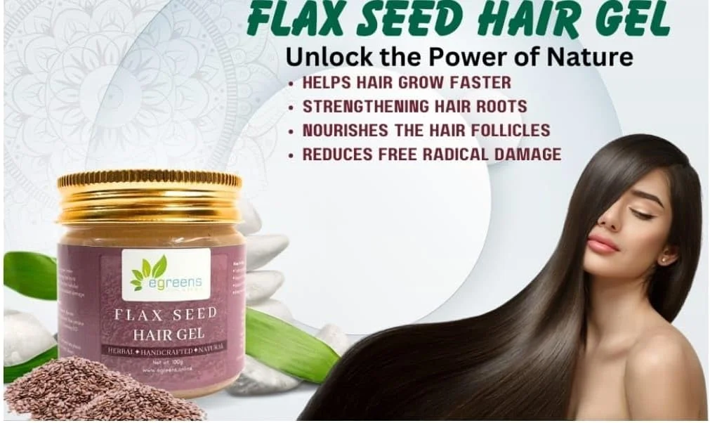 ژل موی کتان E-GREENS AAURA-glow naturally AAURA- برای رشد مو حاوی کراتین، پروتئین برنج، روغن ویتامین E، رزماری، روغن درخت چای برای رشد مو و کنترل ریزش مو 100 گرم