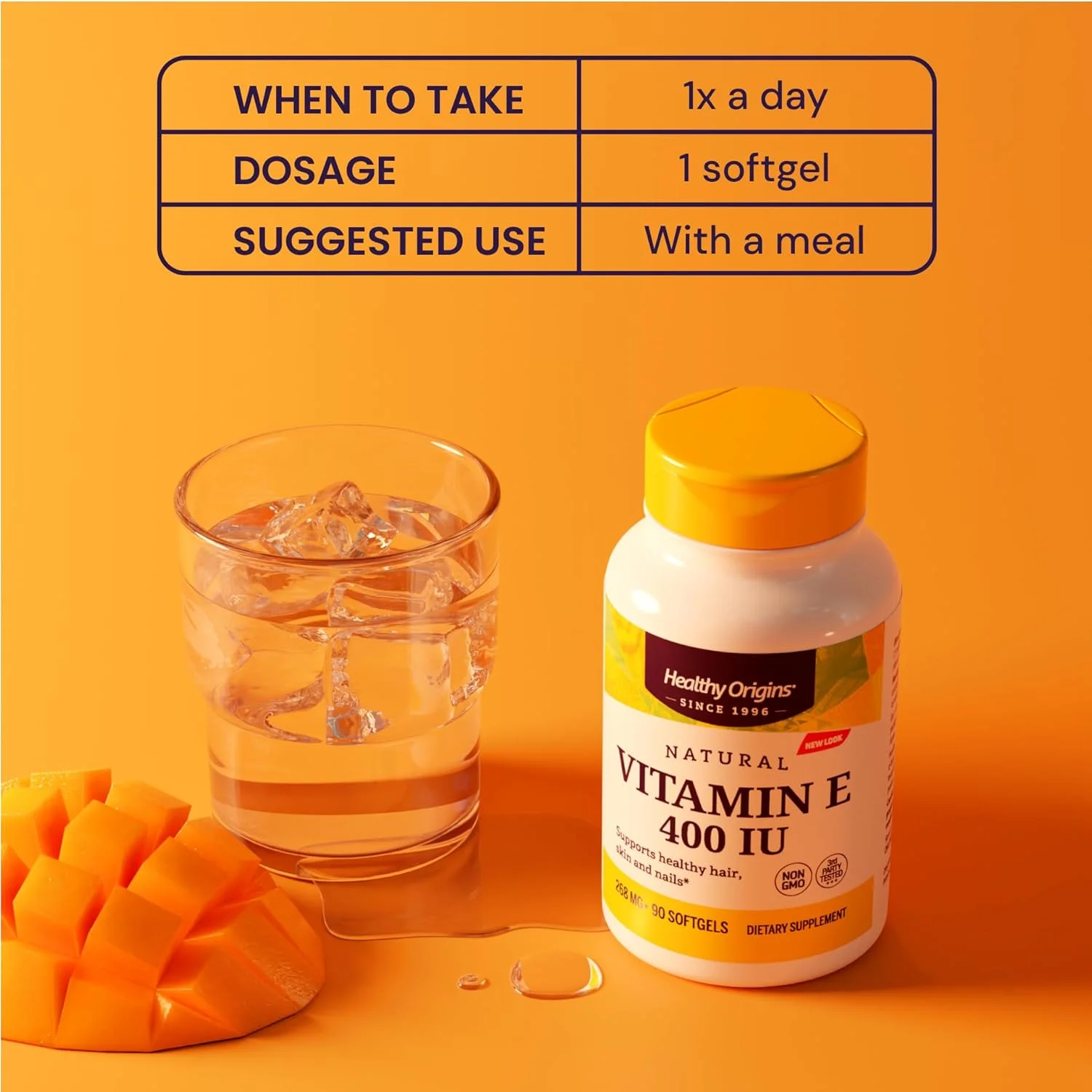 ویتامین ای 400 واحد بین المللی Healthy Origins با توکوفرول های مخلوط با منبع طبیعی - مکمل ویتامین ای - غیر تراریخته و بدون گلوتن، ویتامین پوست، مو و ناخن - 90 سافت ژل ویتامین ای 400 واحد بین المللی Healthy Origins با توکوفرول های مخلوط با منبع طبیعی - مکمل ویتامین ای - غیر تراریخته و بدون گلوتن، ویتامین پوست، مو و ناخن - 90 سافت ژل