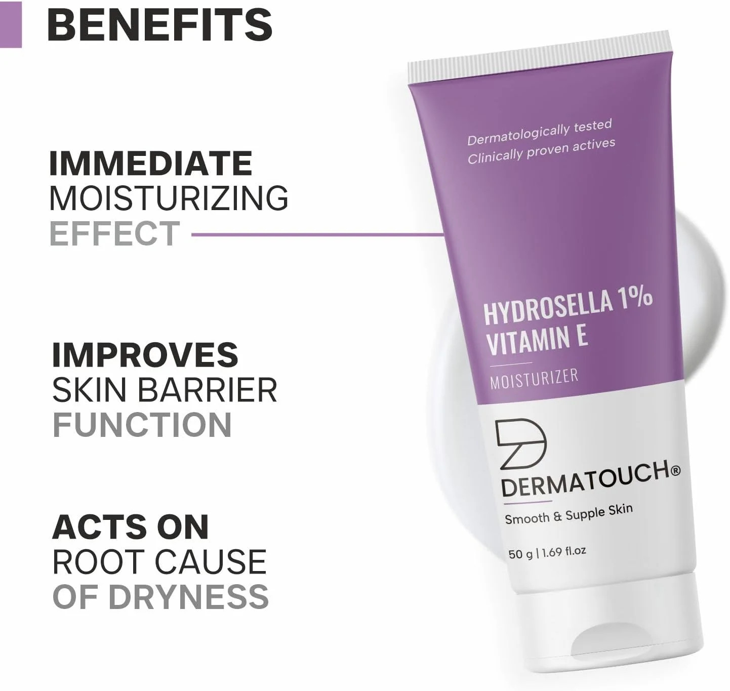 مرطوب کننده ویتامین E DERMATOUCH برای صورت | مرطوب کننده روزانه برای بدن - مناسب برای انواع پوست - 50 گرم (بسته 1 عددی) مرطوب کننده ویتامین E DERMATOUCH برای صورت | مرطوب کننده روزانه برای بدن - مناسب برای انواع پوست - 50 گرم (بسته 1 عددی)