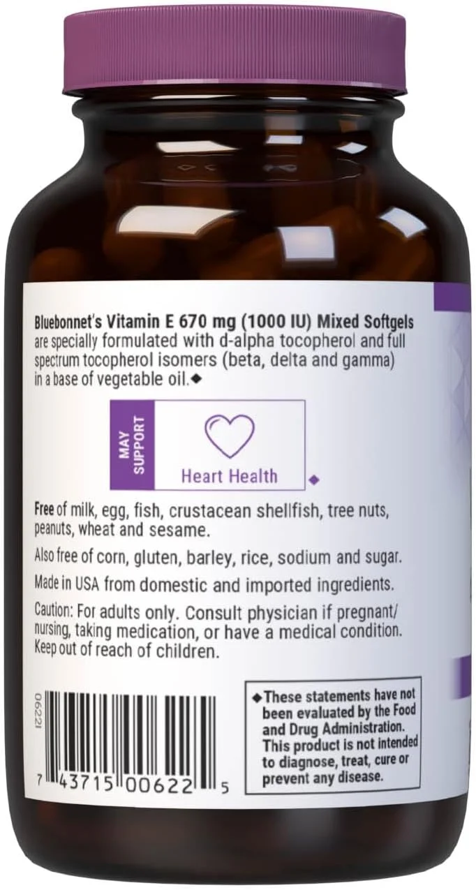 کپسول های ژلاتینی ویتامین ای 1000 واحد بین المللی بلو بونت