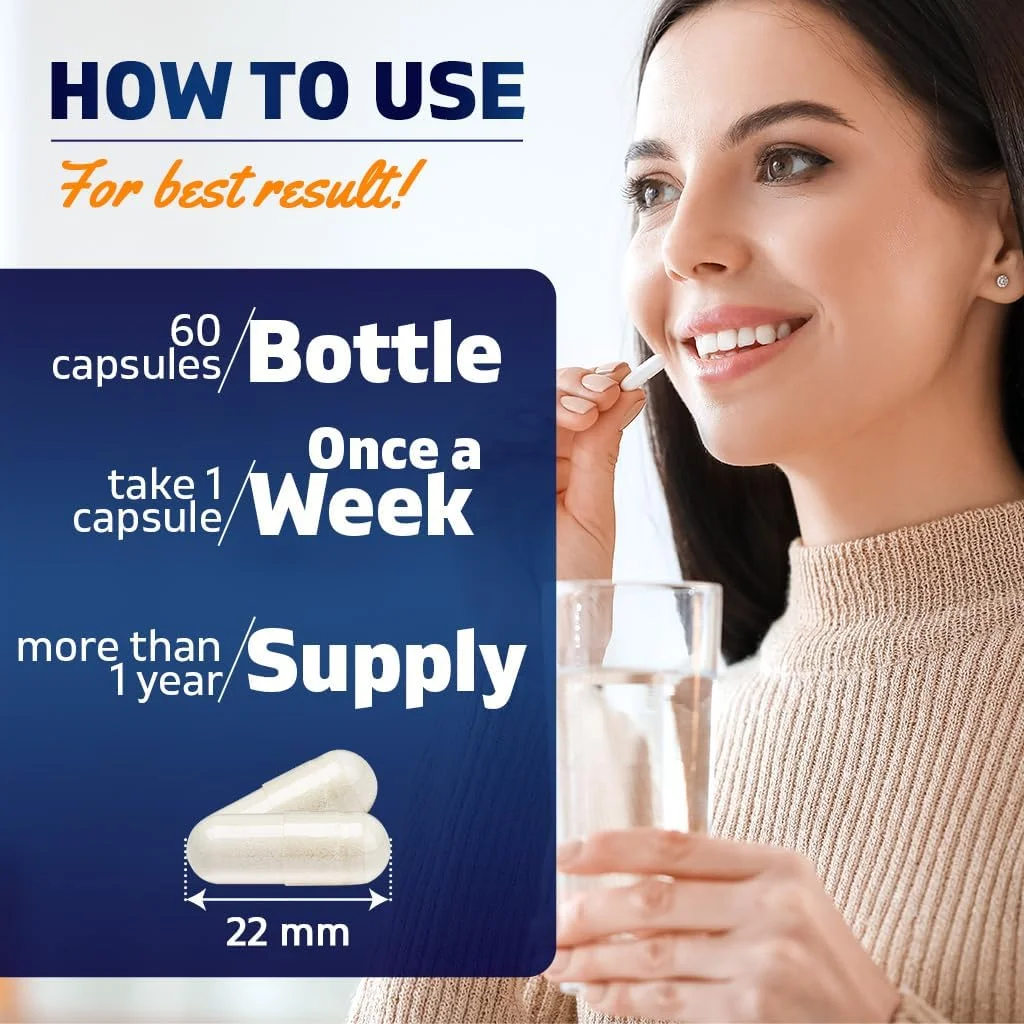 ویتامین D3 50000 واحد بین المللی (به عنوان کوله کلسیفرول)، دوز یک بار در هفته، 1250 میکروگرم، 60 کپسول گیاهی، فرمول پیشرفته کمک به کمبود ویتامین D (مجموع 120 کپسول گیاهی) - بسته 2 عددی ویتامین D3 50000 واحد بین المللی (به عنوان کوله کلسیفرول)، دوز یک بار در هفته، 1250 میکروگرم، 60 کپسول گیاهی، فرمول پیشرفته کمک به کمبود ویتامین D (مجموع 120 کپسول گیاهی) - بسته 2 عددی