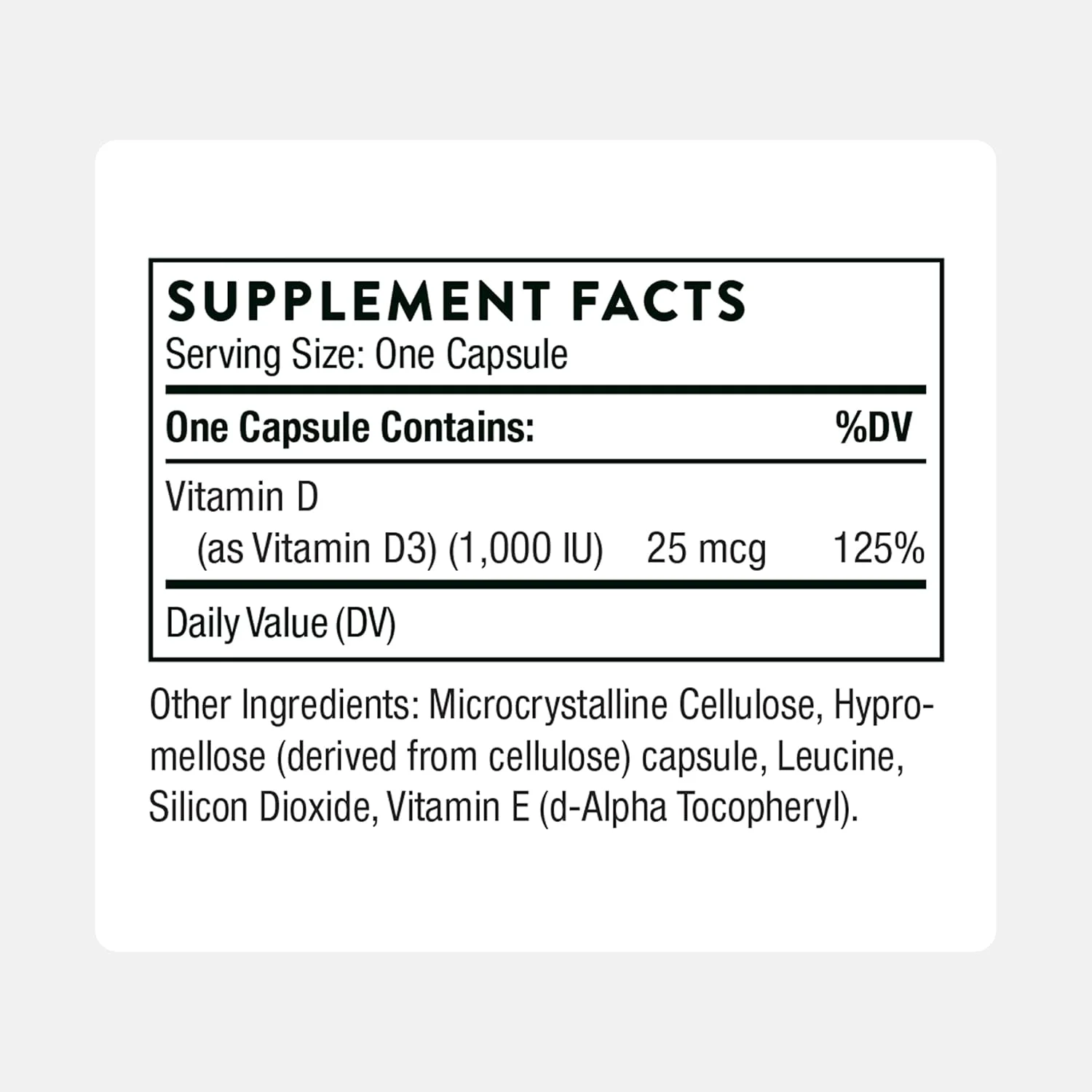 مکمل ویتامین D-1000 THORNE - مکمل ویتامین D3 - 1000 واحد بین المللی - پشتیبانی از سلامت استخوان ها، دندان ها، عضلات، قلب و عروق و عملکرد سیستم ایمنی - فاقد گلوتن، فاقد لبنیات، فاقد سویا - 90 کپسول مکمل ویتامین D-1000 THORNE - مکمل ویتامین D3 - 1000 واحد بین المللی - پشتیبانی از سلامت استخوان ها، دندان ها، عضلات، قلب و عروق و عملکرد سیستم ایمنی - فاقد گلوتن، فاقد لبنیات، فاقد سویا - 90 کپسول