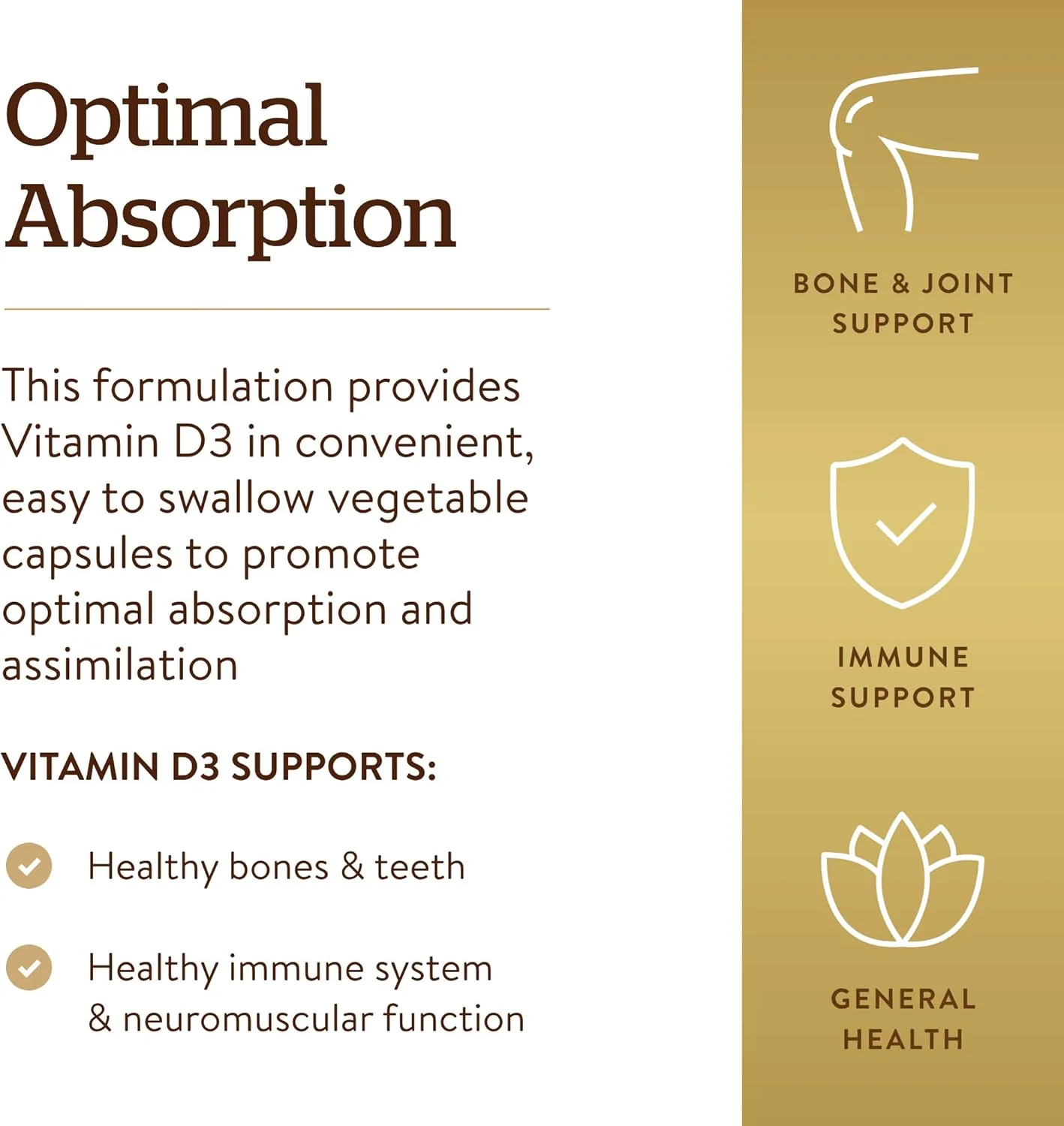سولگار ویتامین D3 (کوله کلسیفرول) 125 میکروگرم، (5000 واحد بین المللی) 120 کپسول گیاهی سولگار ویتامین D3 (کوله کلسیفرول) 125 میکروگرم، (5000 واحد بین المللی) 120 کپسول گیاهی