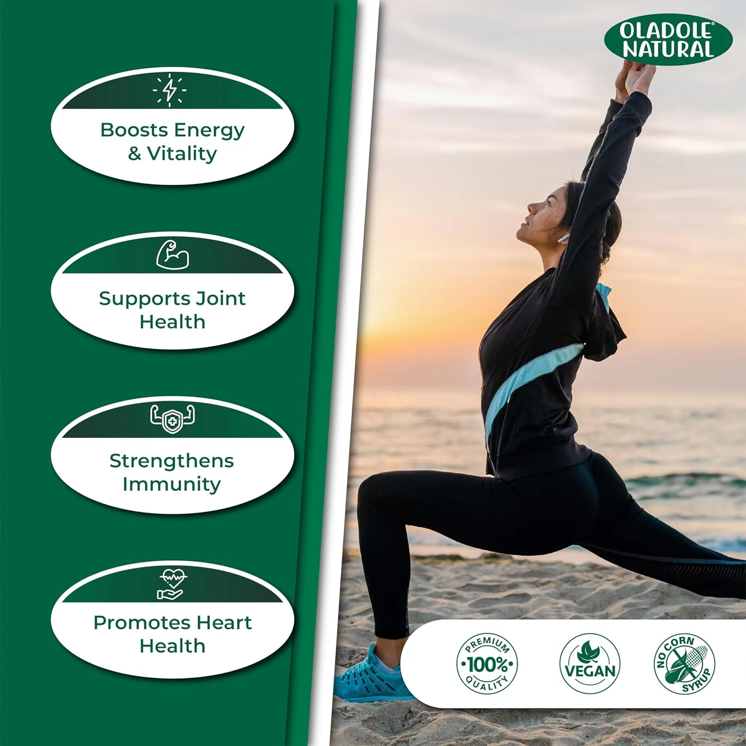 اولادول نچرال ویتامین D3 4000 IU + مکمل K2 - 60 سافت ژل، پشتیبانی از سلامت استخوان، ایمنی، عملکرد سالم عضلات و تراکم استخوان | بدون گلوتن، غیر GMO اولادول نچرال ویتامین D3 4000 IU + مکمل K2 - 60 سافت ژل، پشتیبانی از سلامت استخوان، ایمنی، عملکرد سالم عضلات و تراکم استخوان | بدون گلوتن، غیر GMO