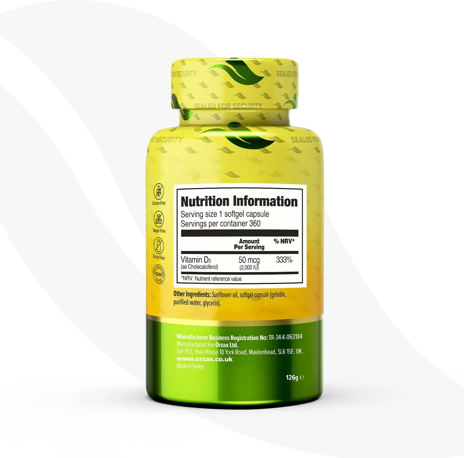 ویتامین د3 2000 واحد بین المللی اورزاک (50 میکروگرم) - تامین یک ساله برای عملکرد قوی عضلات و پشتیبانی از سیستم ایمنی - مکمل بهبود خلق و خو برای سلامتی (360 سافت ژل) ویتامین د3 2000 واحد بین المللی اورزاک (50 میکروگرم) - تامین یک ساله برای عملکرد قوی عضلات و پشتیبانی از سیستم ایمنی - مکمل بهبود خلق و خو برای سلامتی (360 سافت ژل)