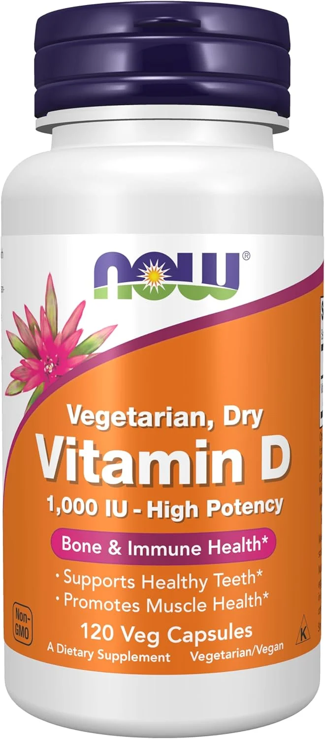 Now Foods - Vitamin D Vegetarian Dry 1000 Iu 120 Capsules