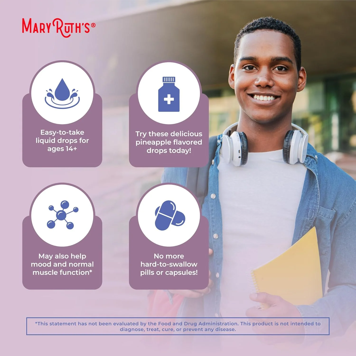 قطره های مایع ویتامین D3 ارگانیک MaryRuth | مگادوز 4000 واحد بین المللی | اسپری ویتامین D مایع ارگانیک USDA برای بزرگسالان و کودکان | پشتیبانی از سیستم ایمنی و سلامت استخوان | وگان | فاقد گلوتن | غیر GMO | 30 سروینگ قطره های مایع ویتامین D3 ارگانیک MaryRuth | مگادوز 4000 واحد بین المللی | اسپری ویتامین D مایع ارگانیک USDA برای بزرگسالان و کودکان | پشتیبانی از سیستم ایمنی و سلامت استخوان | وگان | فاقد گلوتن | غیر GMO | 30 سروینگ