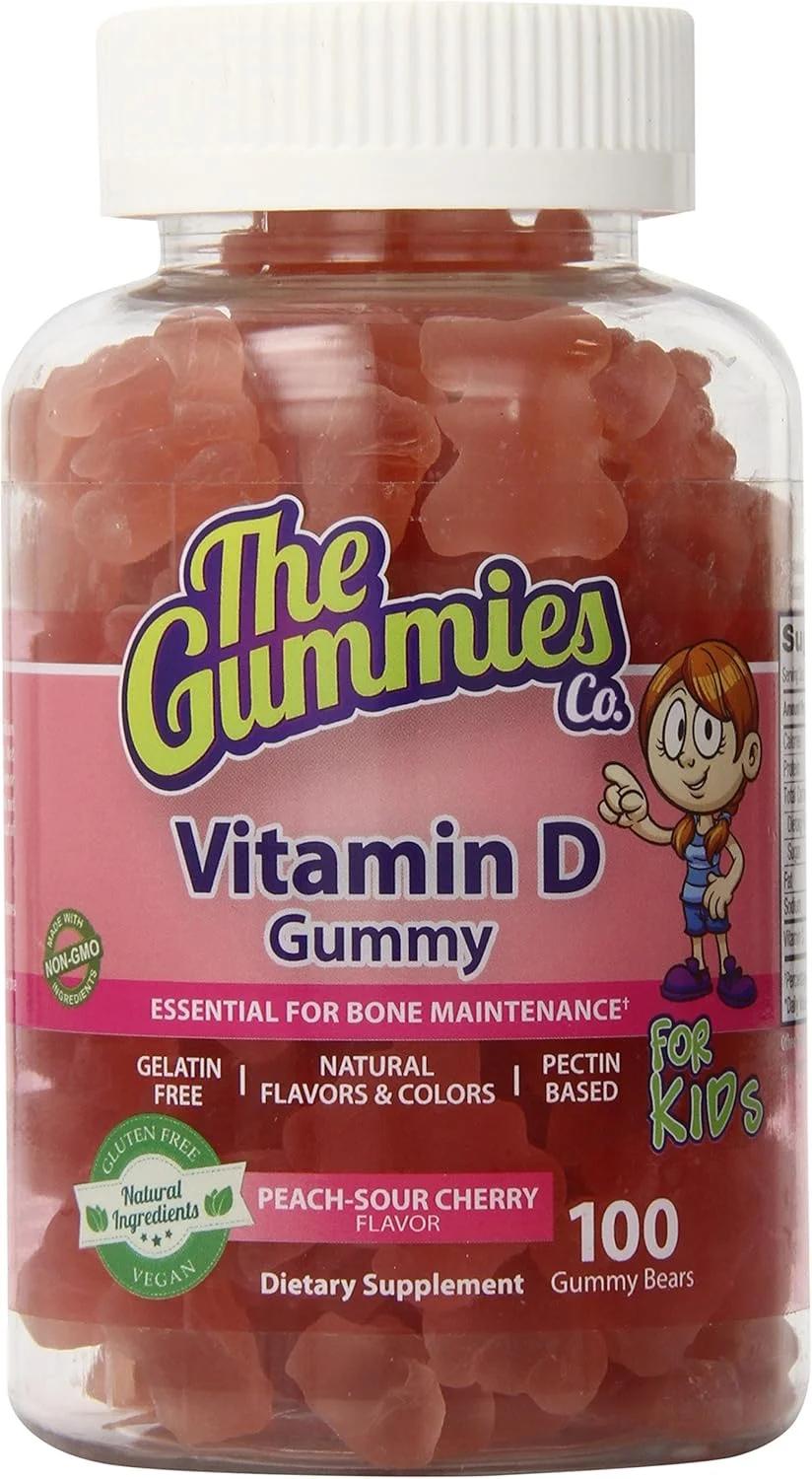 پاستیل های شرکت گامی ویتامین دی با طعم هلو-آلبالو ترش