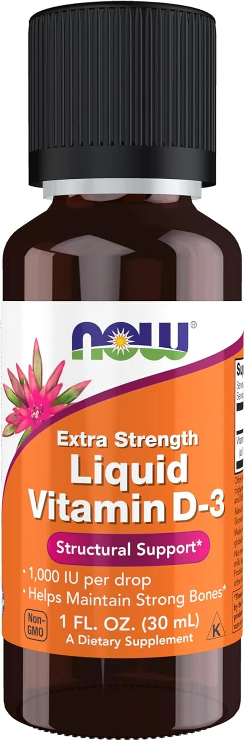Now Foods Vitamin D-3 Liquid, Extra Strength 1 Fl. Oz. (1 Pack) Now Foods Vitamin D-3 Liquid, Extra Strength 1 Fl. Oz. (1 Pack)