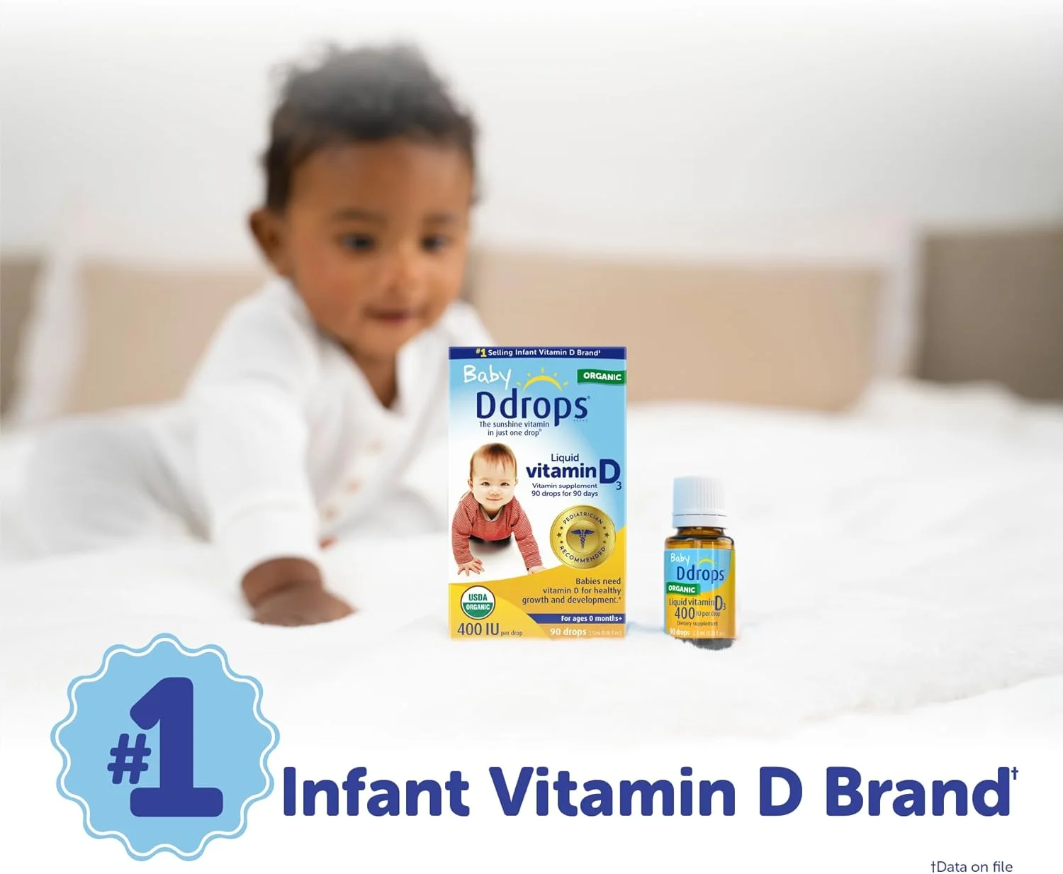 قطره ویتامین دی Ddrops Baby 400 IU، 90 قطره 2.5 میلی لیتر (0.08 fl. oz) قطره ویتامین دی Ddrops Baby 400 IU، 90 قطره 2.5 میلی لیتر (0.08 fl. oz)