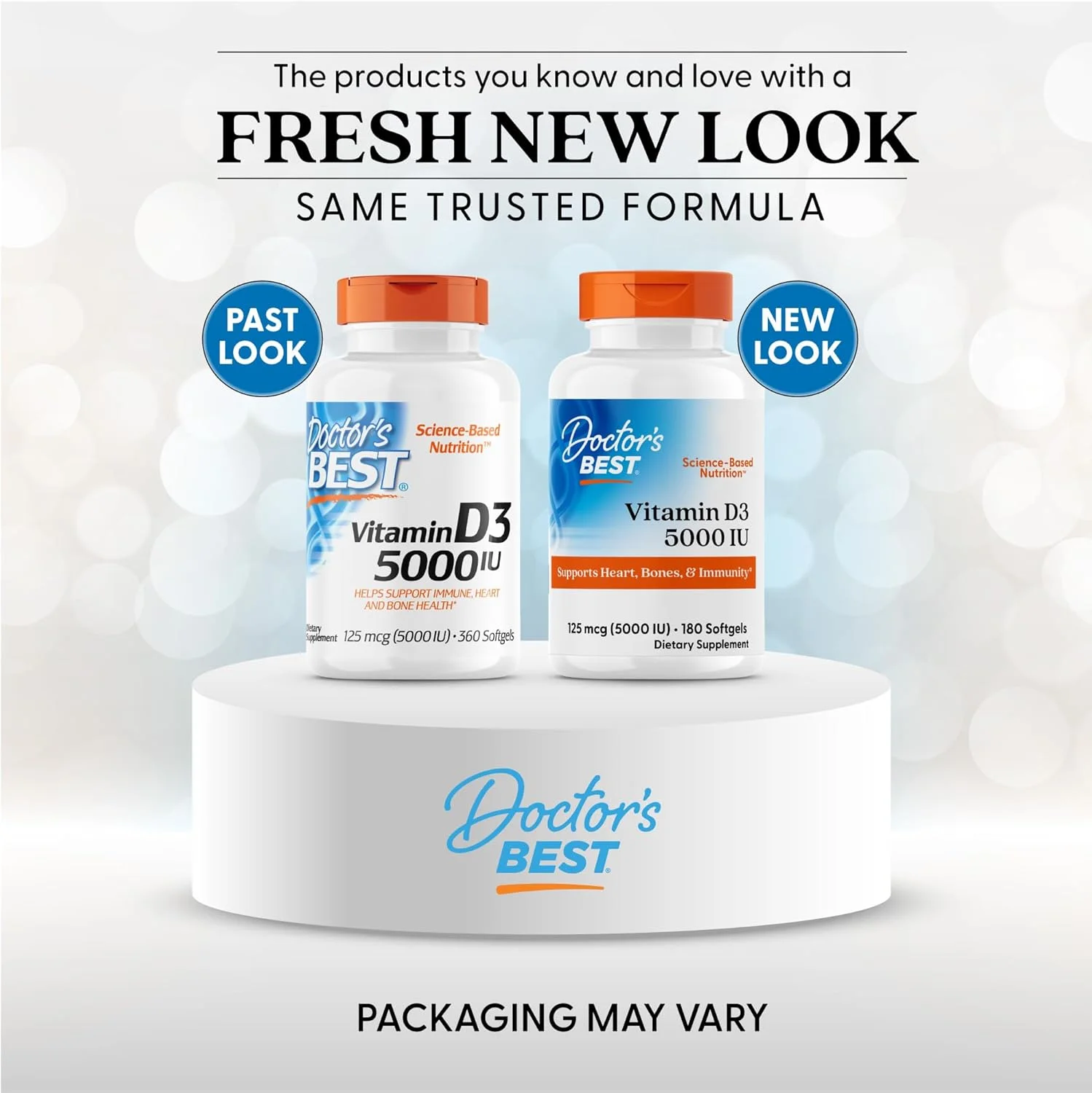 دکترز بست - ویتامین د3 5000 واحد بین المللی 180 سافت ژل 100990