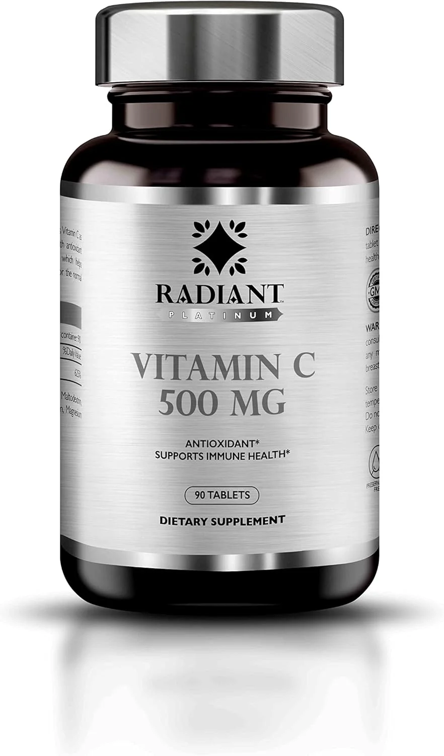 قرص ویتامین C 500 میلی گرم رادیانت پلاتینیوم - 90 عدد