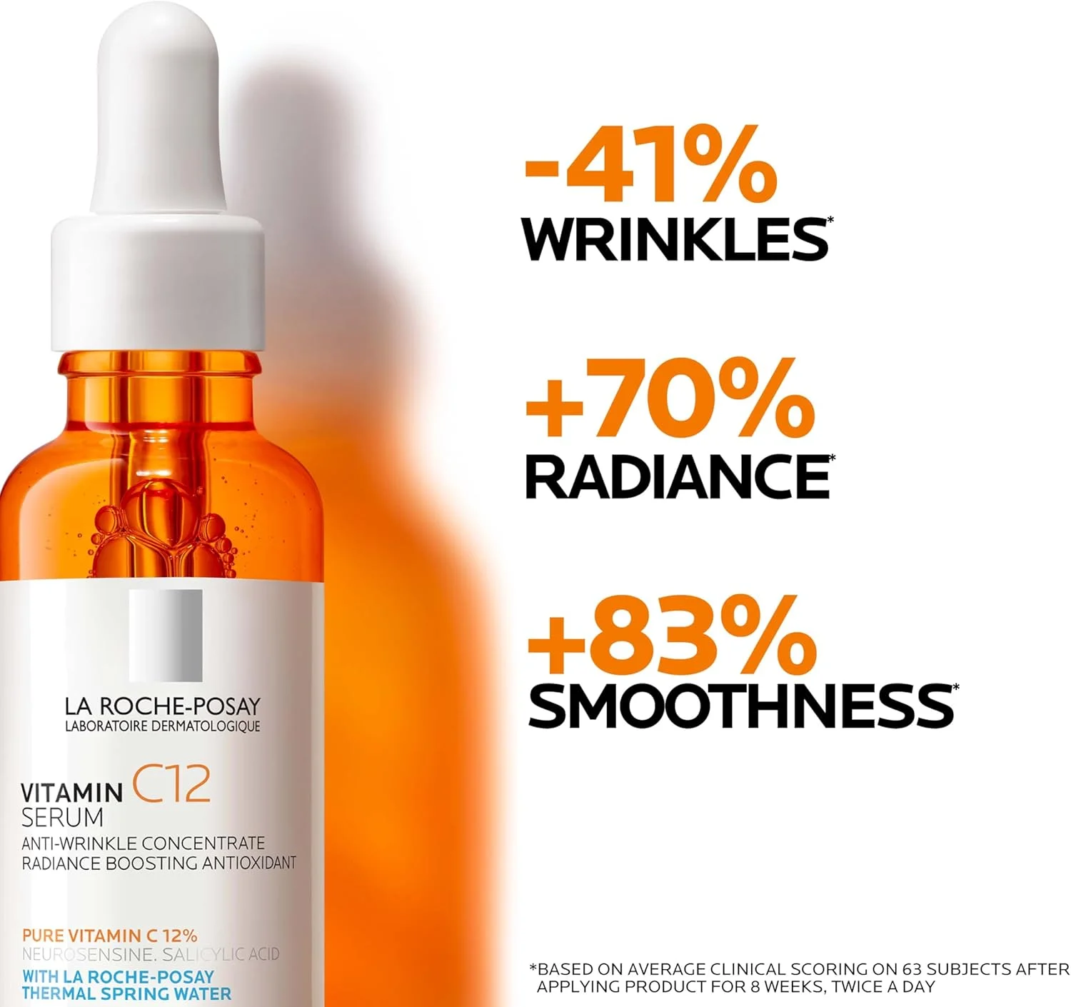 سرم صورت ضد پیری حاوی 12% ویتامین C خالص La Roche Posay مناسب انواع پوست 30 میلی لیتر سرم صورت ضد پیری حاوی 12% ویتامین C خالص La Roche Posay مناسب انواع پوست 30 میلی لیتر