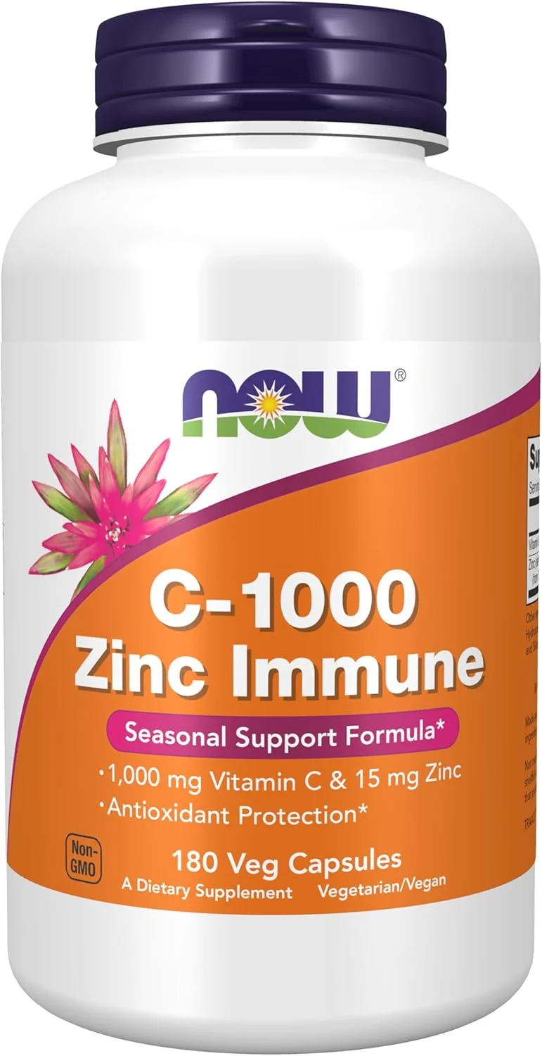 مکمل های ناو، C-1000 و زینک ایمیون، فرمول پشتیبانی فصلی، محافظت آنتی اکسیدانی، 180 عدد