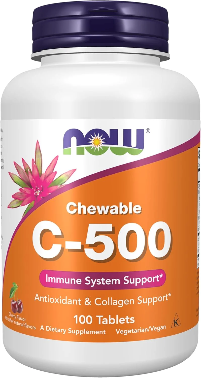 مکمل های ناو، ویتامین C-500، محافظت آنتی اکسیدانی*، طعم گیلاس-توت، 100 قرص جویدنی مکمل های ناو، ویتامین C-500، محافظت آنتی اکسیدانی*، طعم گیلاس-توت، 100 قرص جویدنی