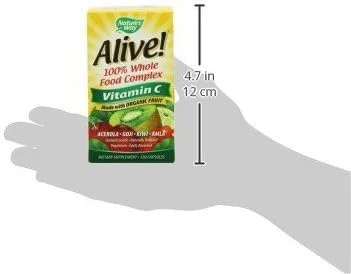 Nature's Way Alive! ویتامین C با منبع میوه، ساخته شده با آسرولا ارگانیک، 120 عدد Nature's Way Alive! ویتامین C با منبع میوه، ساخته شده با آسرولا ارگانیک، 120 عدد