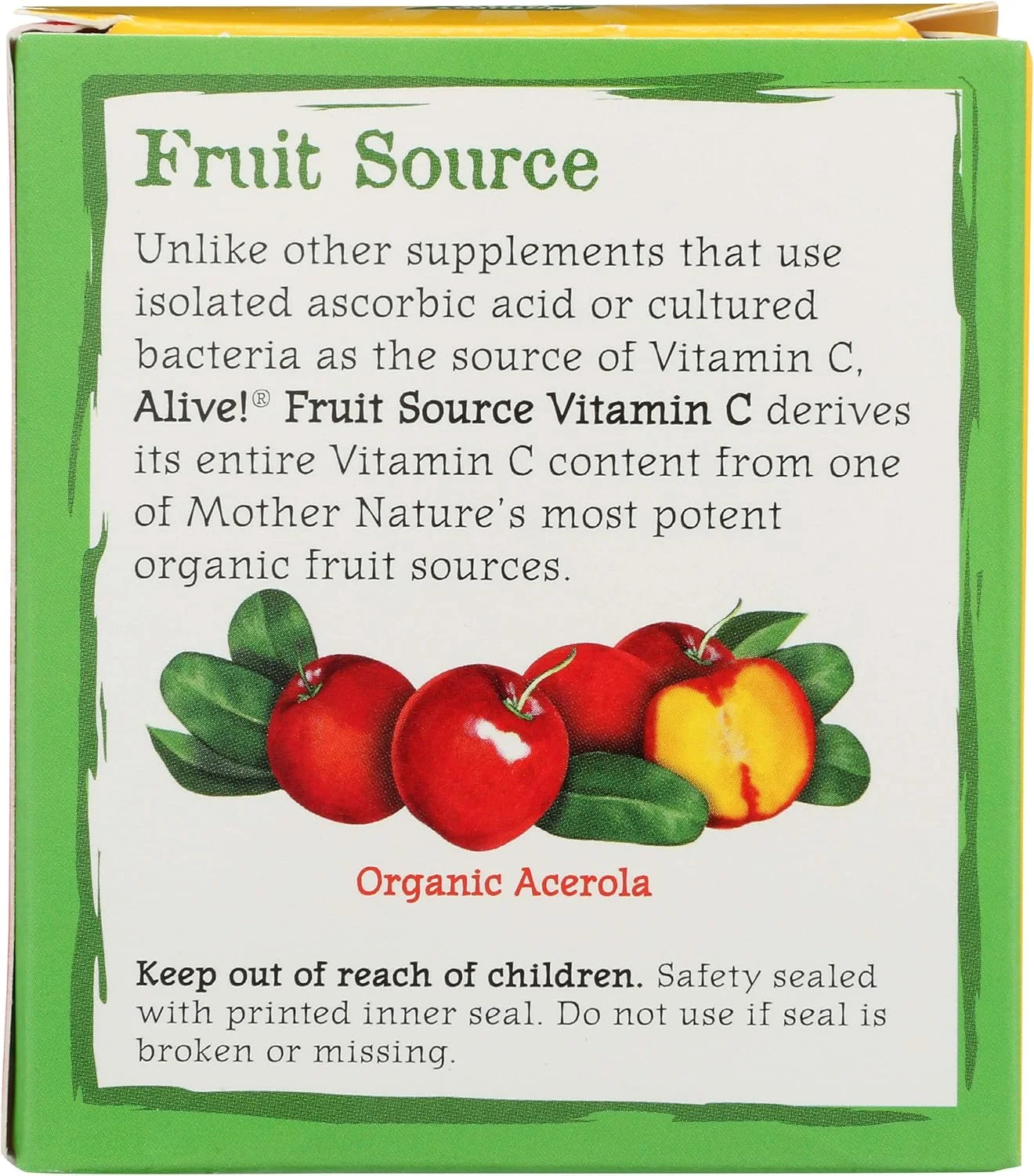 Nature's Way Nature s Way Alive Fruit Source Vitamin C Drink Mix Powder Organic Acerola Fruit 4 23 oz 120 g Nature's Way Nature s Way Alive Fruit Source Vitamin C Drink Mix Powder Organic Acerola Fruit 4 23 oz 120 g