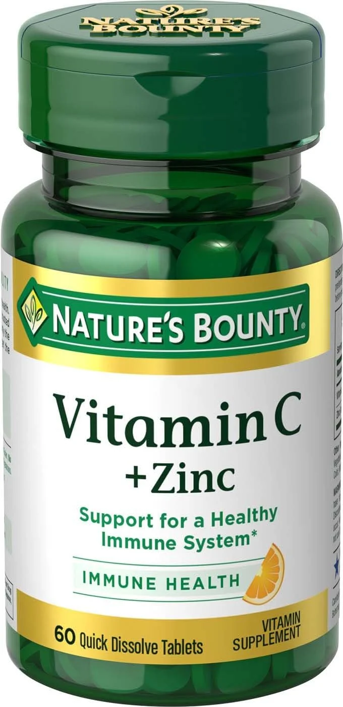 ویتامین C + زینک با قابلیت حل سریع Nature's Bounty