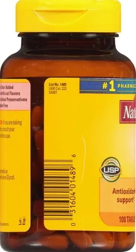 Nature Made ویتامین C 1000 میلی گرم، مکمل غذایی برای حمایت از سیستم ایمنی، 100 قرص، تامین 100 روزه Nature Made ویتامین C 1000 میلی گرم، مکمل غذایی برای حمایت از سیستم ایمنی، 100 قرص، تامین 100 روزه
