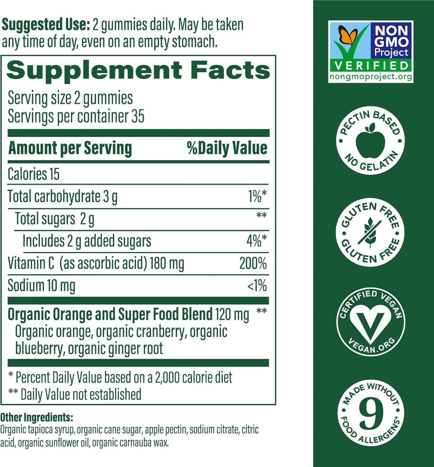 MegaFood C Defense - پاستیل ویتامین C برای پشتیبانی روزانه از سلامت سیستم ایمنی - وگان، بدون گلوتن، غیر GMO - طعم مرکبات تند - 70 پاستیل (35 سروینگ) MegaFood C Defense - پاستیل ویتامین C برای پشتیبانی روزانه از سلامت سیستم ایمنی - وگان، بدون گلوتن، غیر GMO - طعم مرکبات تند - 70 پاستیل (35 سروینگ)