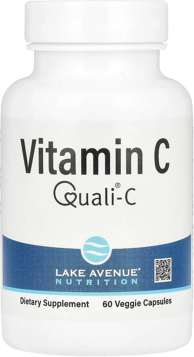 Lake Avenue Nutrition ویتامین C (Quali-C، 1000 میلی گرم، 60 کپسول گیاهی)