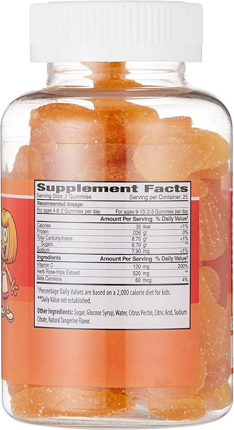 پاستیل های ویتامین C + بتا کاروتن با طعم نارنگی از The Gummies Co. پاستیل های ویتامین C + بتا کاروتن با طعم نارنگی از The Gummies Co.
