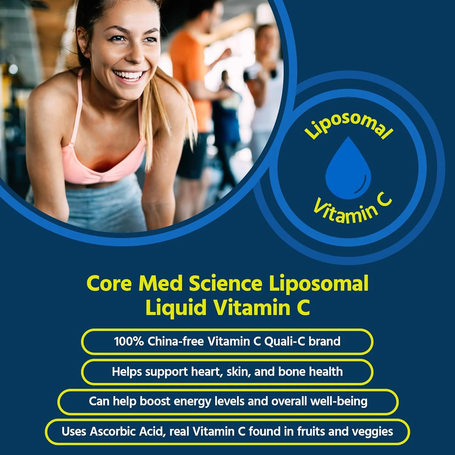 ویتامین C لیپوزومال 1000 میلی گرم مایع Core Med Science - لیپوزوم های تشکیل شده - فرمول اصلی - ویتامین C Quali®-C - ساخت ایالات متحده آمریکا - جذب بهینه - پشتیبانی از سیستم ایمنی - غیر GMO وگان 30 سروینگ ویتامین C لیپوزومال 1000 میلی گرم مایع Core Med Science - لیپوزوم های تشکیل شده - فرمول اصلی - ویتامین C Quali®-C - ساخت ایالات متحده آمریکا - جذب بهینه - پشتیبانی از سیستم ایمنی - غیر GMO وگان 30 سروینگ
