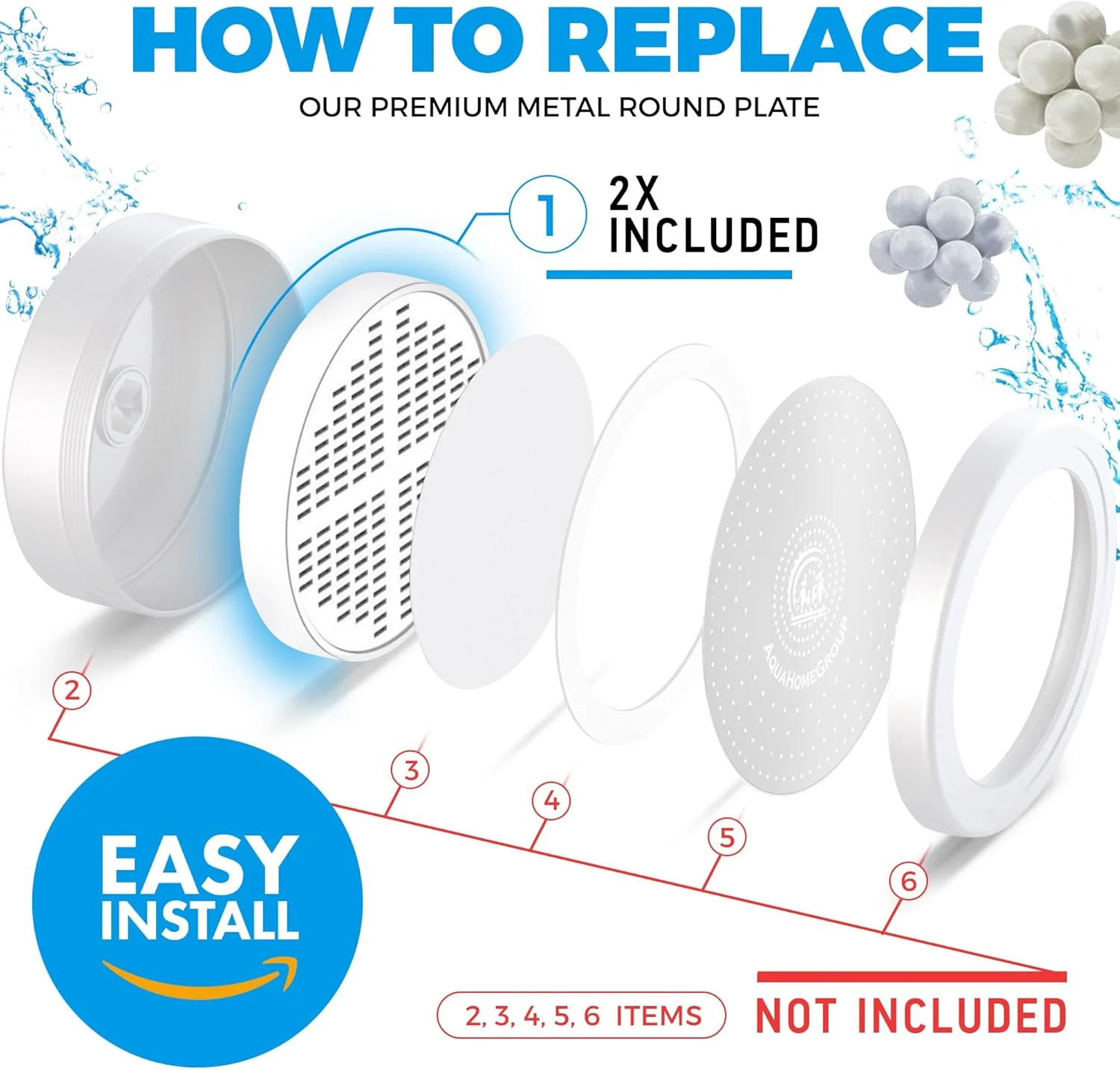 AquaHomeGroup 20-Stage Shower Filter Replacement Cartridge & Vitamin C + E + A Cartridges (2-Pack, No Housing) - Improve Shower Water Quality and Promote Healthier Skin and Hair AquaHomeGroup 20-Stage Shower Filter Replacement Cartridge & Vitamin C + E + A Cartridges (2-Pack, No Housing) - Improve Shower Water Quality and Promote Healthier Skin and Hair