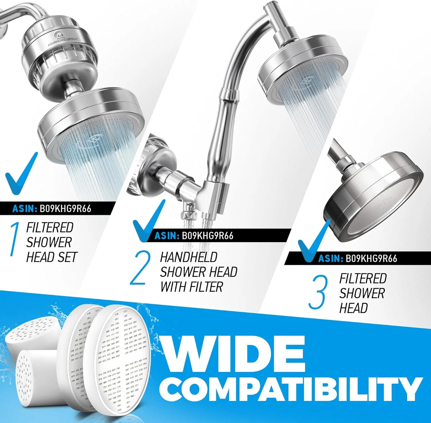 AquaHomeGroup 20-Stage Shower Filter Replacement Cartridge & Vitamin C + E + A Cartridges (2-Pack, No Housing) - Improve Shower Water Quality and Promote Healthier Skin and Hair AquaHomeGroup 20-Stage Shower Filter Replacement Cartridge & Vitamin C + E + A Cartridges (2-Pack, No Housing) - Improve Shower Water Quality and Promote Healthier Skin and Hair