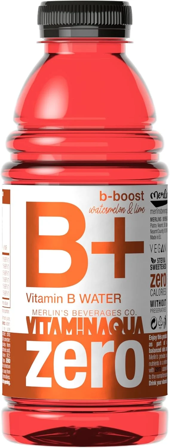 Vitamin Aqua ZERO B-Boost B+ Watermelon Lime 6x600ml Case Vitamin Aqua ZERO B-Boost B+ Watermelon Lime 6x600ml Case