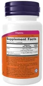 Now Vitamin B12 Supplement 1000 mcg Lozenges With Folic Acid, Pack of 100's Now Vitamin B12 Supplement 1000 mcg Lozenges With Folic Acid, Pack of 100's