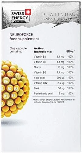 کپسول نوروفورس سوئیس انرژی 30 عددی