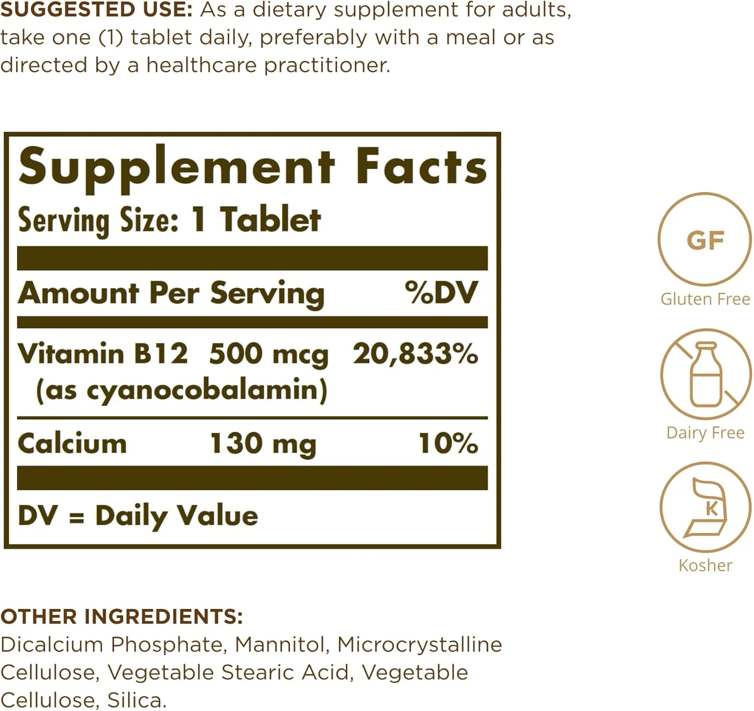 قرص ویتامین ب 12 سولگار 500 میکروگرم، 100 عدد قرص ویتامین ب 12 سولگار 500 میکروگرم، 100 عدد