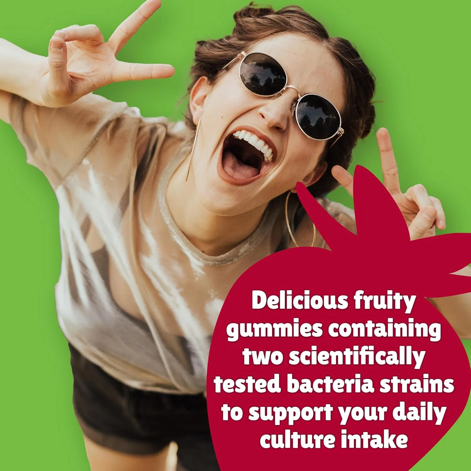 پاستیل جویدنی پروبیوتیک مخصوص بزرگسالان Chewy Vites حاوی 60 عدد | 2 میلیارد کشت بیوتیک | ویتامین های B3، B5 و B6 برای ایمنی | تامین 2 ماهه | طعم لذیذ | وگان | آب میوه واقعی | طعم توت قرمز پاستیل جویدنی پروبیوتیک مخصوص بزرگسالان Chewy Vites حاوی 60 عدد | 2 میلیارد کشت بیوتیک | ویتامین های B3، B5 و B6 برای ایمنی | تامین 2 ماهه | طعم لذیذ | وگان | آب میوه واقعی | طعم توت قرمز