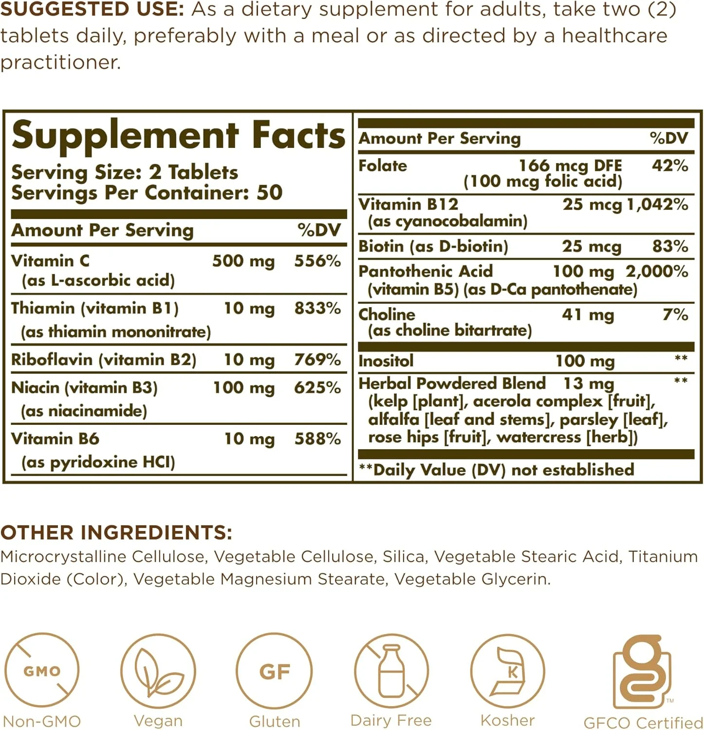 سولگار ب-کمپلکس به همراه ویتامین C فرمول ضد استرس، 100 قرص سولگار ب-کمپلکس به همراه ویتامین C فرمول ضد استرس، 100 قرص