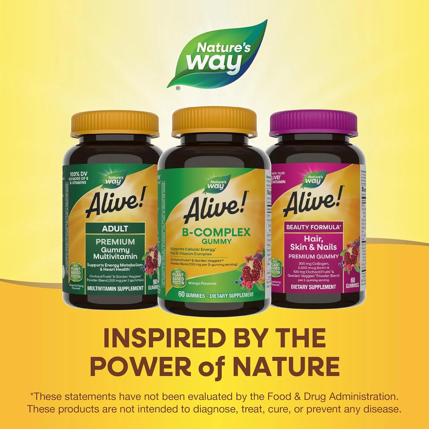 پاستیل ب-کمپلکس Alive Nature's Way، 60 عدد | پشتیبانی از انرژی سلولی | مخلوط میوه های باغ و سبزیجات | با طعم انبه | پکتین گیاهی | 150 میلی گرم در هر 2 پاستیل مکمل غذایی پاستیل ب-کمپلکس Alive Nature's Way، 60 عدد | پشتیبانی از انرژی سلولی | مخلوط میوه های باغ و سبزیجات | با طعم انبه | پکتین گیاهی | 150 میلی گرم در هر 2 پاستیل مکمل غذایی