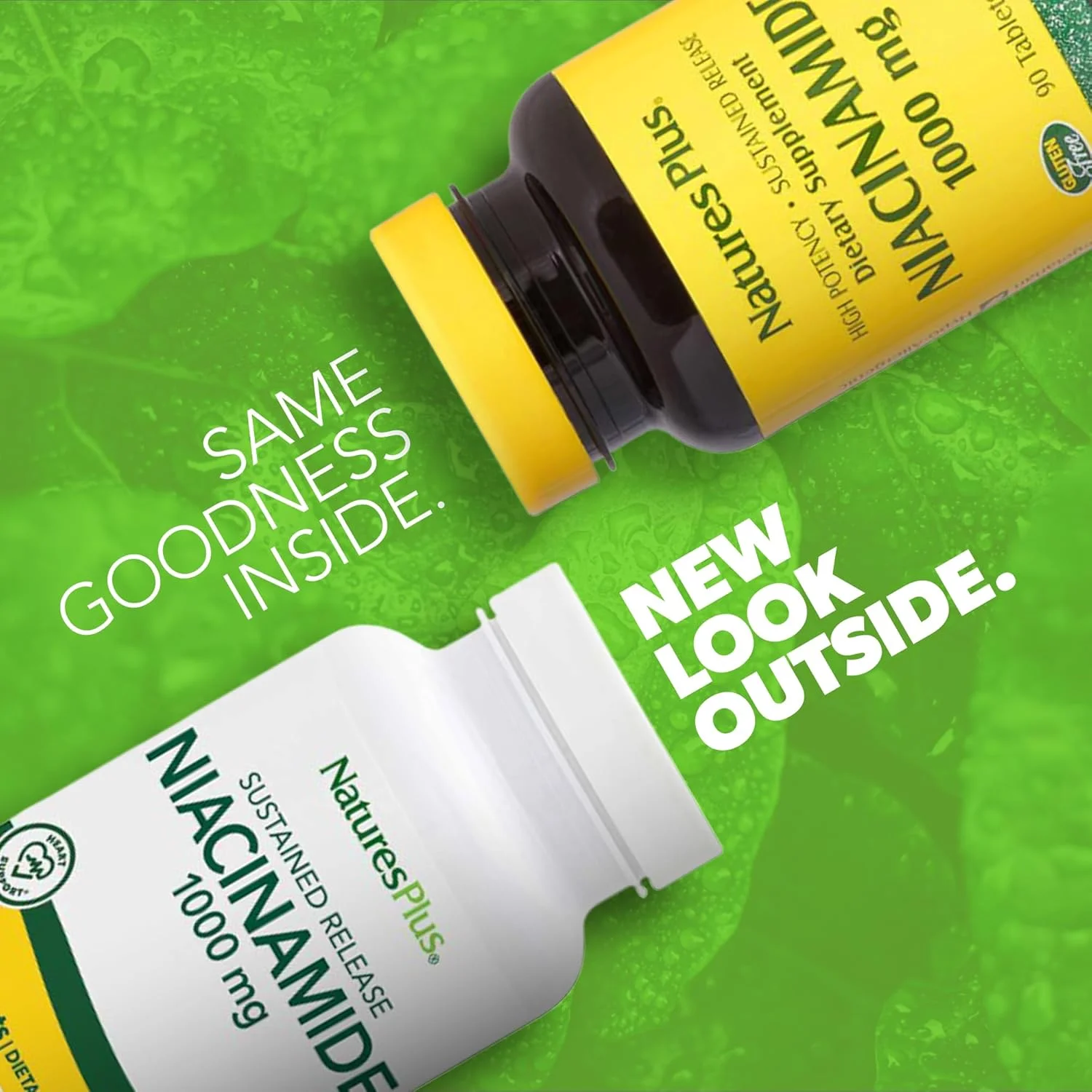 Nature's Plus نیاسینامید 1000 میلی گرم - 90 قرص رهش پایدار - مکمل ویتامین B3 با قدرت بالا - گیاهی، بدون گلوتن Nature's Plus نیاسینامید 1000 میلی گرم - 90 قرص رهش پایدار - مکمل ویتامین B3 با قدرت بالا - گیاهی، بدون گلوتن