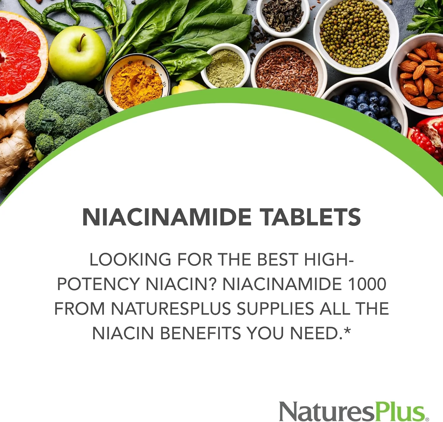 Nature's Plus نیاسینامید 1000 میلی گرم - 90 قرص رهش پایدار - مکمل ویتامین B3 با قدرت بالا - گیاهی، بدون گلوتن Nature's Plus نیاسینامید 1000 میلی گرم - 90 قرص رهش پایدار - مکمل ویتامین B3 با قدرت بالا - گیاهی، بدون گلوتن