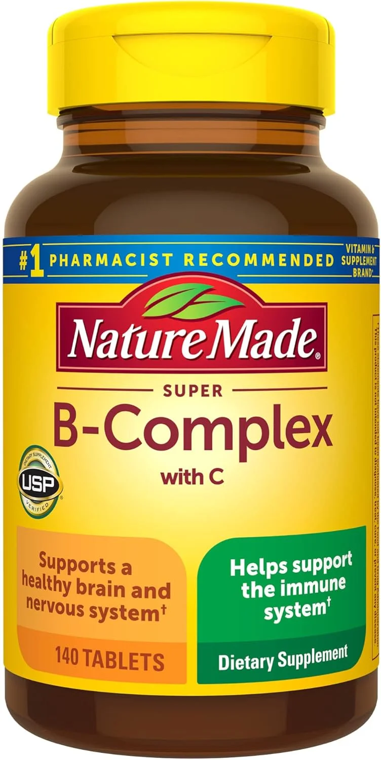 Nature Made - قرص های سوپر ب کمپلکس + ویتامین C، 140 عدد