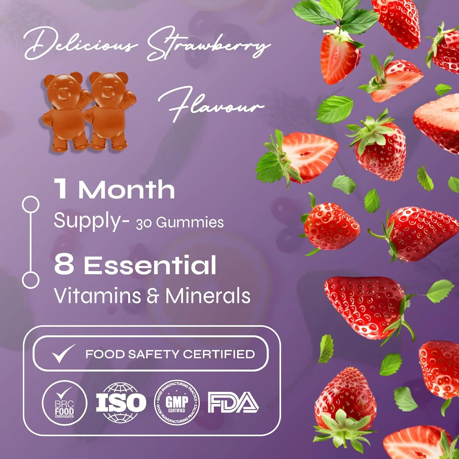 پاستیل مولتی ویتامین کودکان نون نوتریشن - بدون شکر - ویتامین C، B6 - پشتیبانی از سیستم ایمنی - طعم طبیعی توت فرنگی - 30 پاستیل گیاهی پاستیل مولتی ویتامین کودکان نون نوتریشن - بدون شکر - ویتامین C، B6 - پشتیبانی از سیستم ایمنی - طعم طبیعی توت فرنگی - 30 پاستیل گیاهی