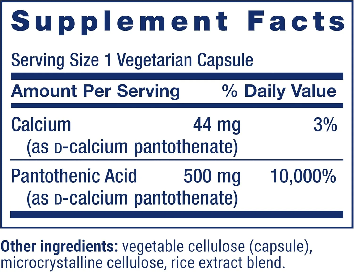 لایف اکستنشن پانتوتنیک اسید 500 میلی گرم – مکمل پانتوتنیک اسید با کلسیم – ویتامین B ضروری برای سلامتی مطلوب - یک بار در روز - بدون گلوتن، غیر GMO، گیاهی – 100 کپسول لایف اکستنشن پانتوتنیک اسید 500 میلی گرم – مکمل پانتوتنیک اسید با کلسیم – ویتامین B ضروری برای سلامتی مطلوب - یک بار در روز - بدون گلوتن، غیر GMO، گیاهی – 100 کپسول