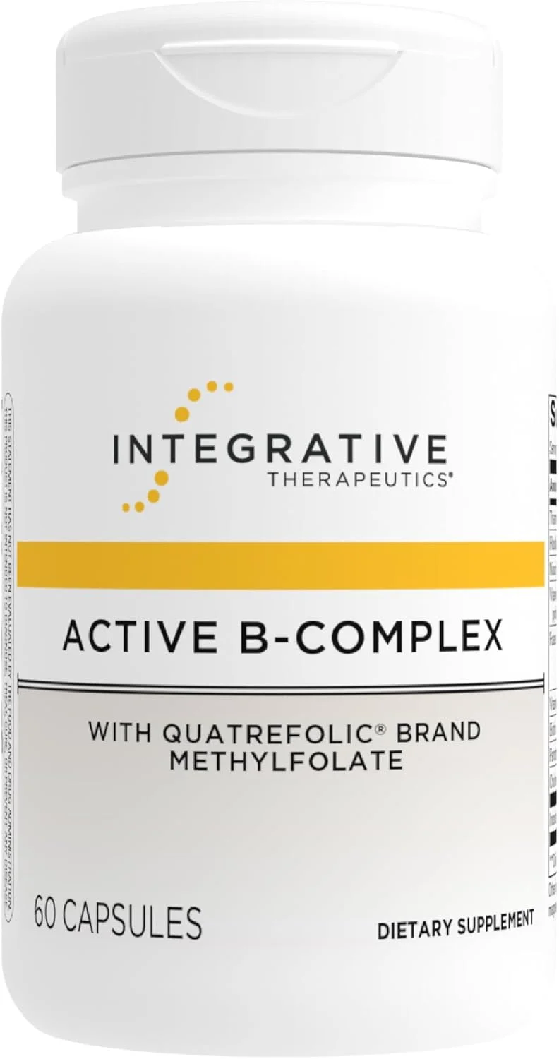 комплекс актив B Integrative Therapeutics - پشتیبانی از انرژی سلولی و سلامت قلب با ویتامین های B2، B6 و B12* - پشتیبانی از سیستم عصبی و ایمنی* - بدون لبنیات و گلوتن - 60 کپسول